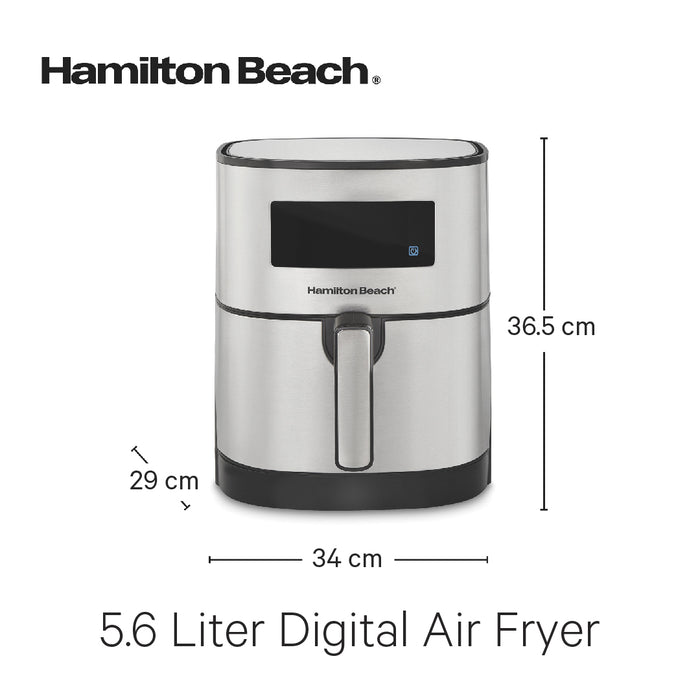 Hamilton Beach Digital Air Fryer with Nonstick Basket 5.6L